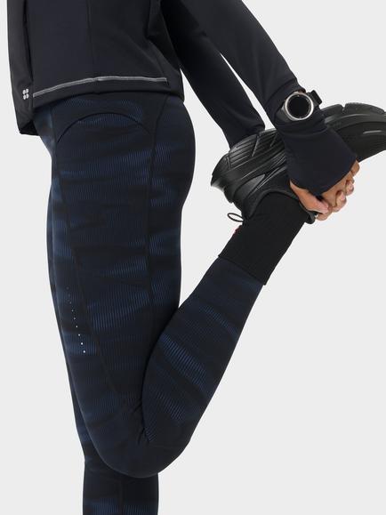 Sweaty Betty Runners High Running Leggings, Blue/Black - view 2, Blue/Black