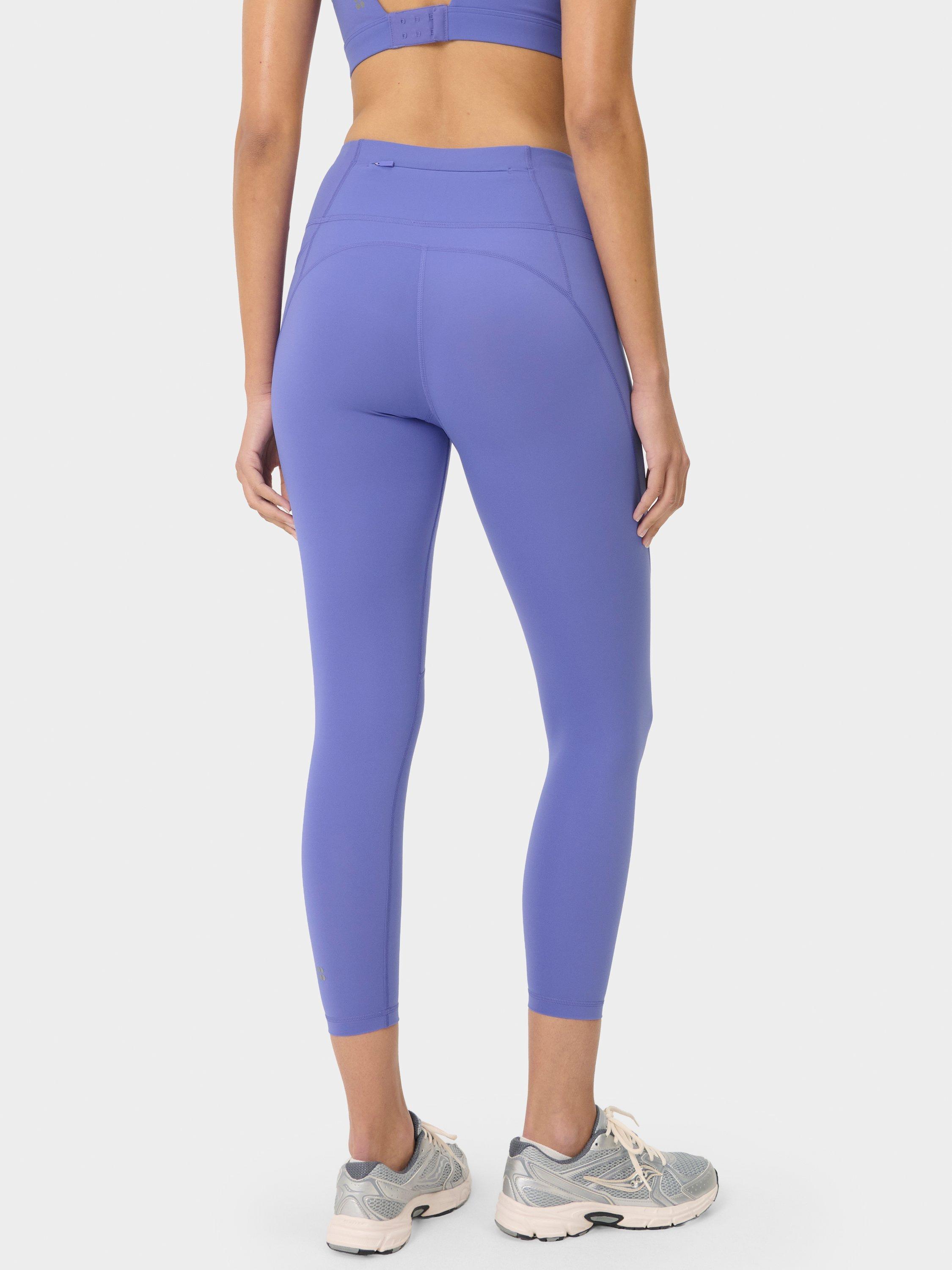 Product image 5 of 9, which shows Sweaty Betty Power 7/8 Gym Leggings, Aura Blue, XXS