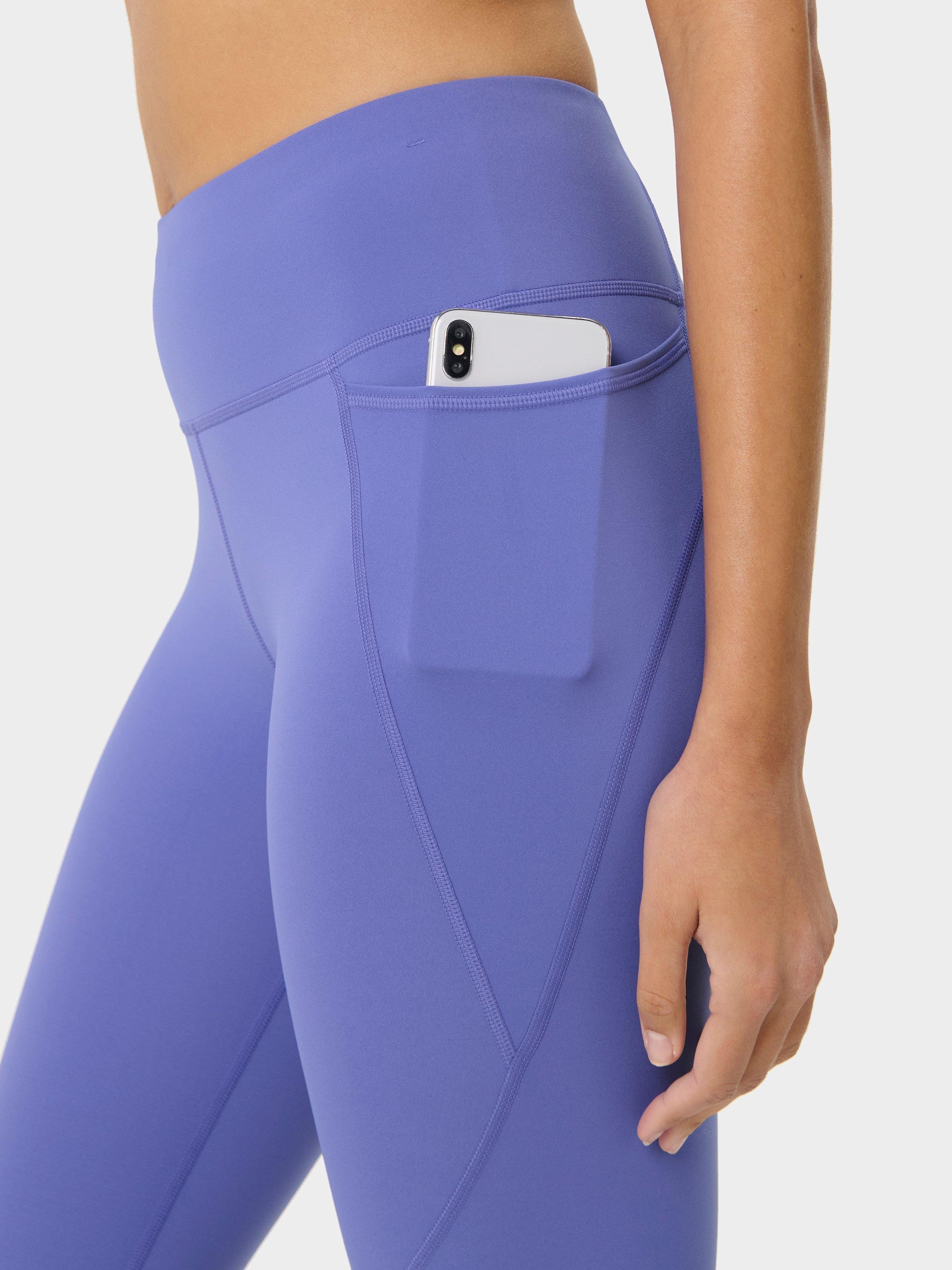 Product image 7 of 9, which shows Sweaty Betty Power 7/8 Gym Leggings, Aura Blue, XXS