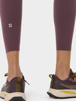 Sweaty Betty Power Picot Workout Leggings, Neptune Purple - view 2, Neptune Purple