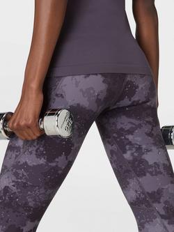 Sweaty Betty Power Workout Leggings, Blue Moonscape Print - view 2, Blue Moonscape Print