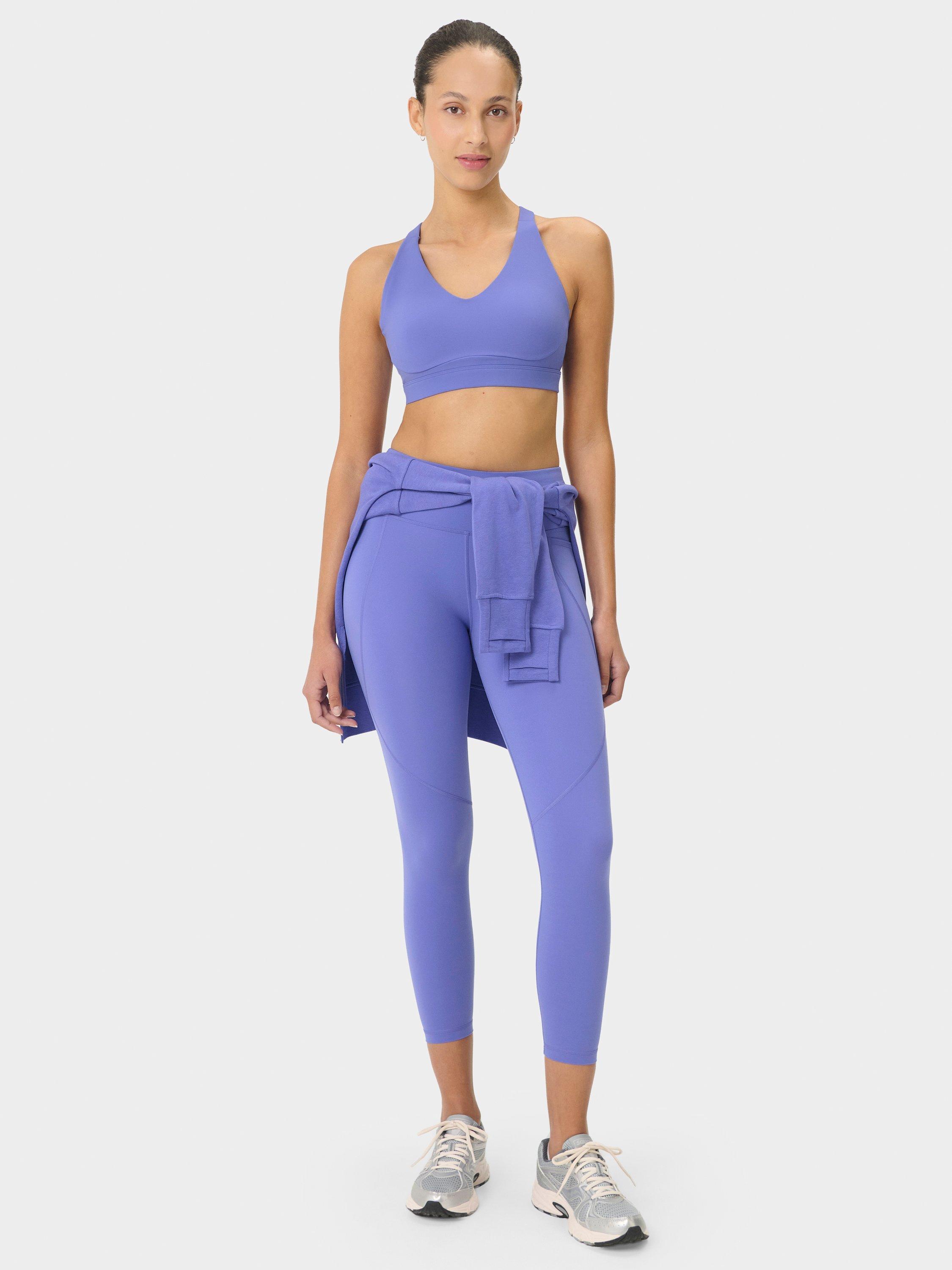 Product image 6 of 9, which shows Sweaty Betty Power Workout Leggings, Aura Blue, XXS
