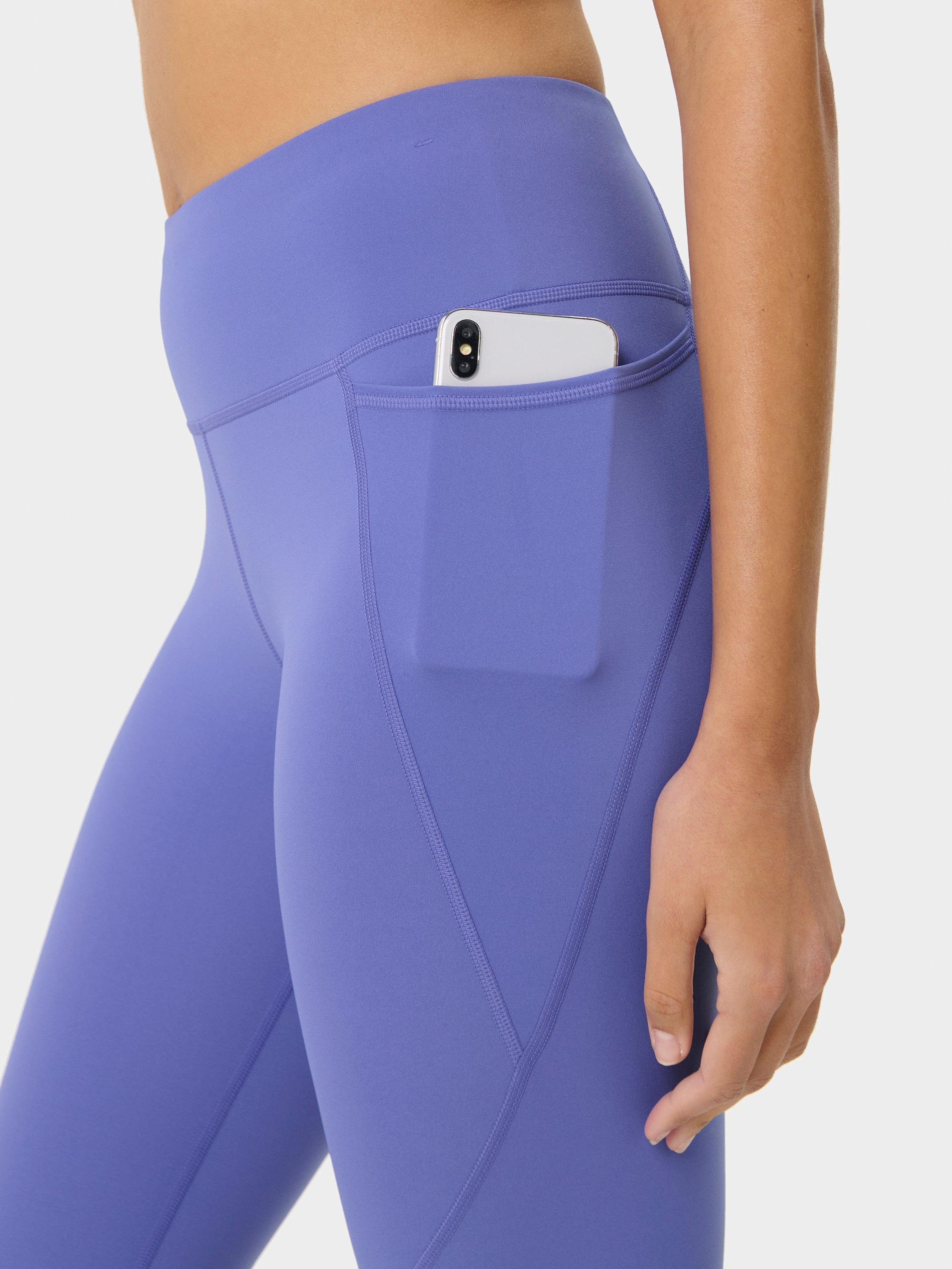 Product image 7 of 9, which shows Sweaty Betty Power Workout Leggings, Aura Blue, XXS