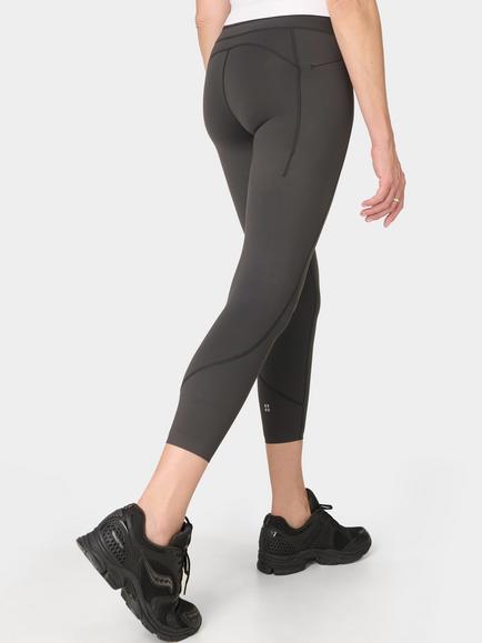 Sweaty Betty Therma Boost Heat Tech 7/8 Walking Leggings - view 2, Dark Grey