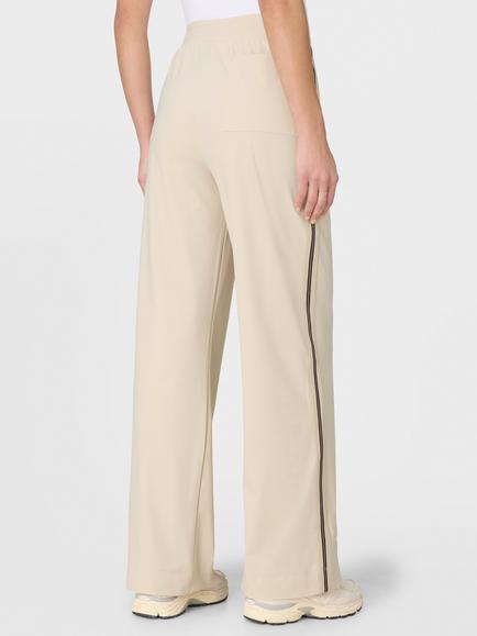Sweaty Betty Explorer Side Stripe Wide Leg Trousers, Barley - view 2, Barley