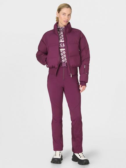 Sweaty Betty Power High Waist Sculpting Salopettes, Plum Purple - view 2, Plum Purple