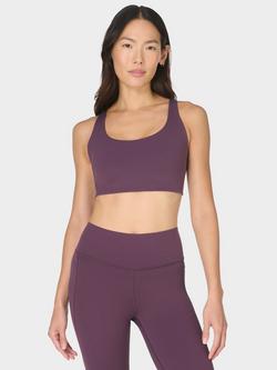 Sweaty Betty Ultimate Studio Racerback Sports Bra, Neptune Purple