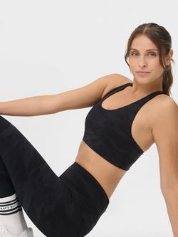 Sweaty Betty Power Racer Sports Bra, Black - view 2, Black