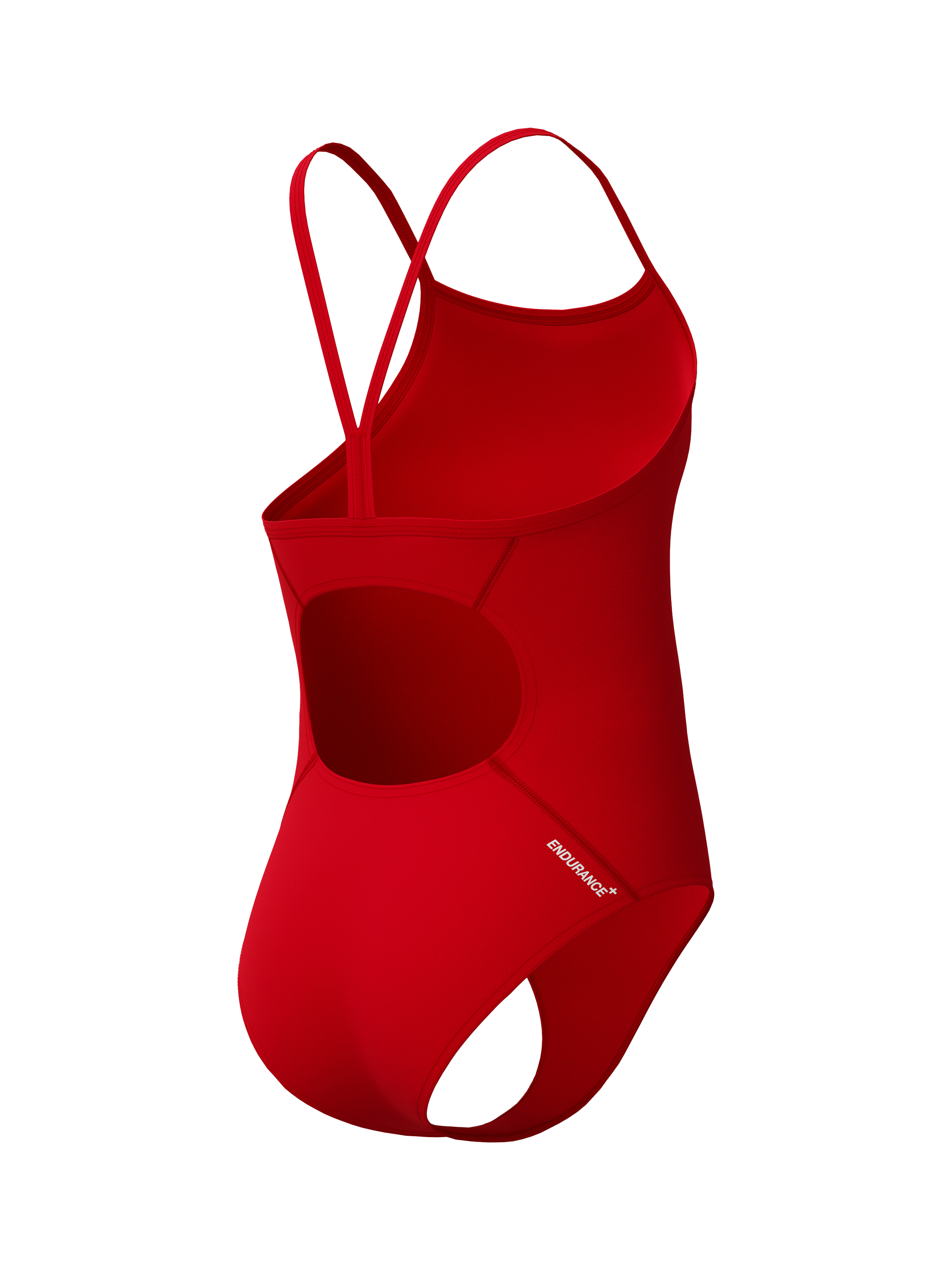 Product image 2 of 4, which shows Speedo Kids' Endurance Logo Swimsuit, High Risk Red, 4 years