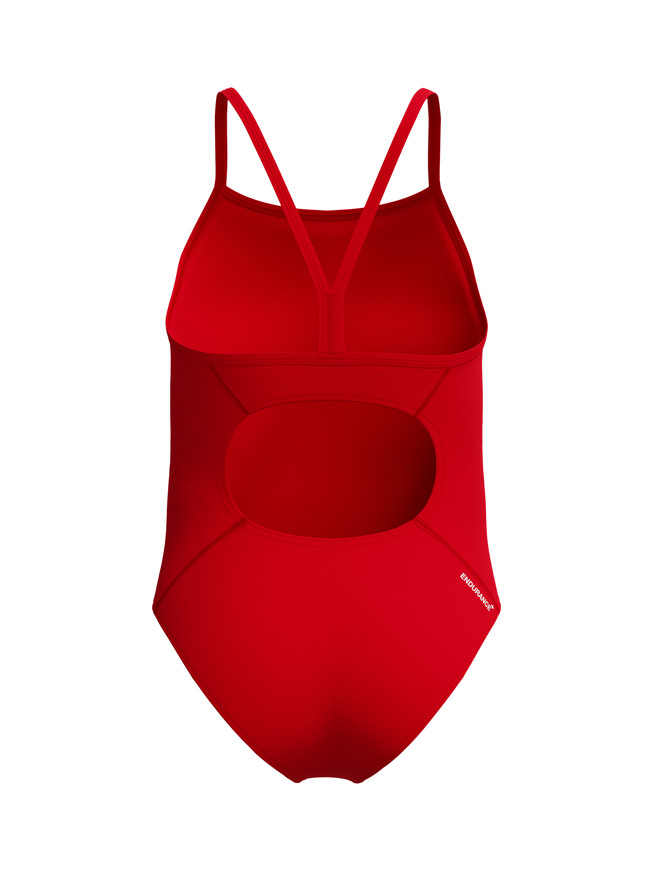 Product image 3 of 4, which shows Speedo Kids' Endurance Logo Swimsuit, High Risk Red, 4 years