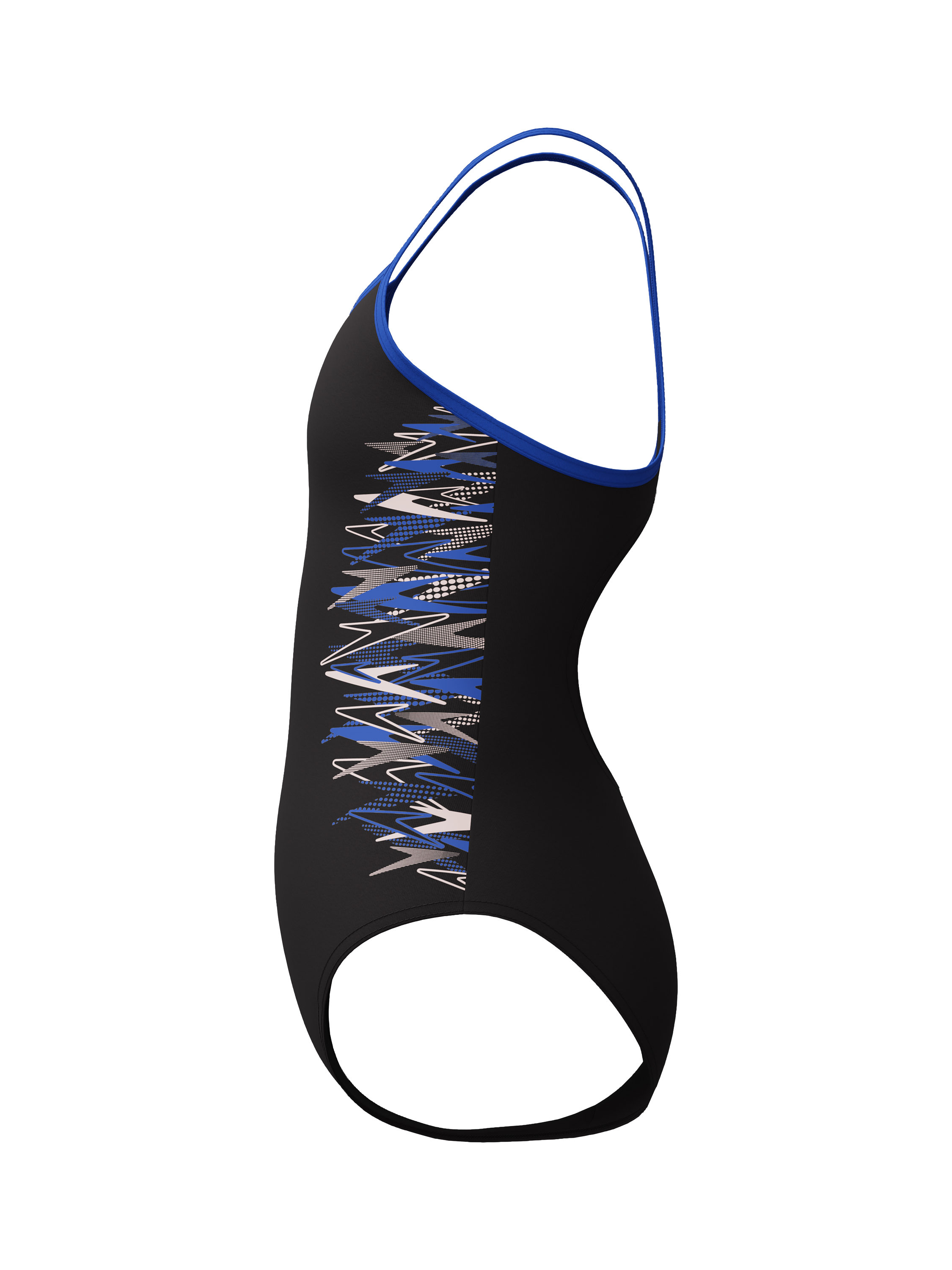Product image 5 of 5, which shows Speedo Kids' Muscleback Swimsuit, Anthracite/Sapphire, 5-6 years