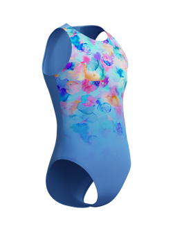 Speedo Kids' Print Hydrasuit Swimsuit, Periwinkle Blue - view 2, Periwinkle Blue