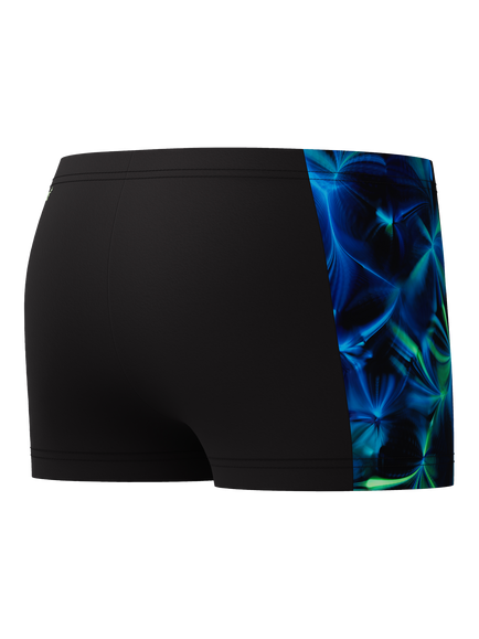 Speedo Kids' Print Panel Aqua Swim Shorts, Anthracite/Clover - view 2, Anthracite/Clover