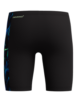 Speedo Kids' Print Panel Aqua Shorts, Anthracite/Clover - view 2, Anthracite/Clover