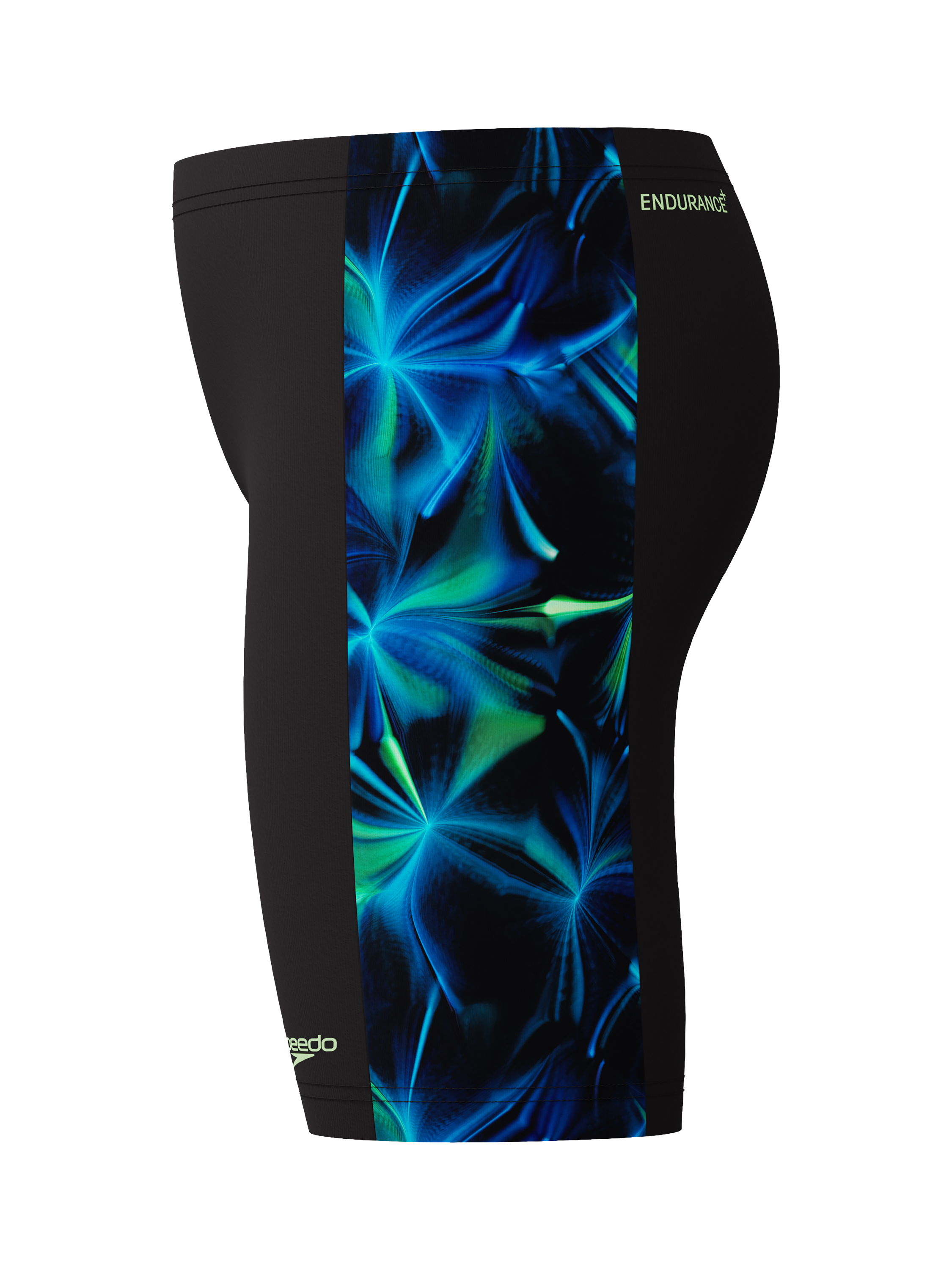 Product image 4 of 5, which shows Speedo Kids' Print Panel Aqua Shorts, Anthracite/Clover, 5-6 years