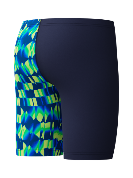 Speedo Kids' Print V-Cut Jammer Swim Shorts, Peacoat/Pale Clover - view 2, Peacoat/Pale Clover