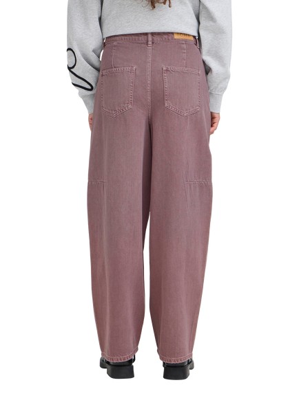 ICHI Mijalla Loose Jeans, Ruby Wine - view 2, Ruby Wine
