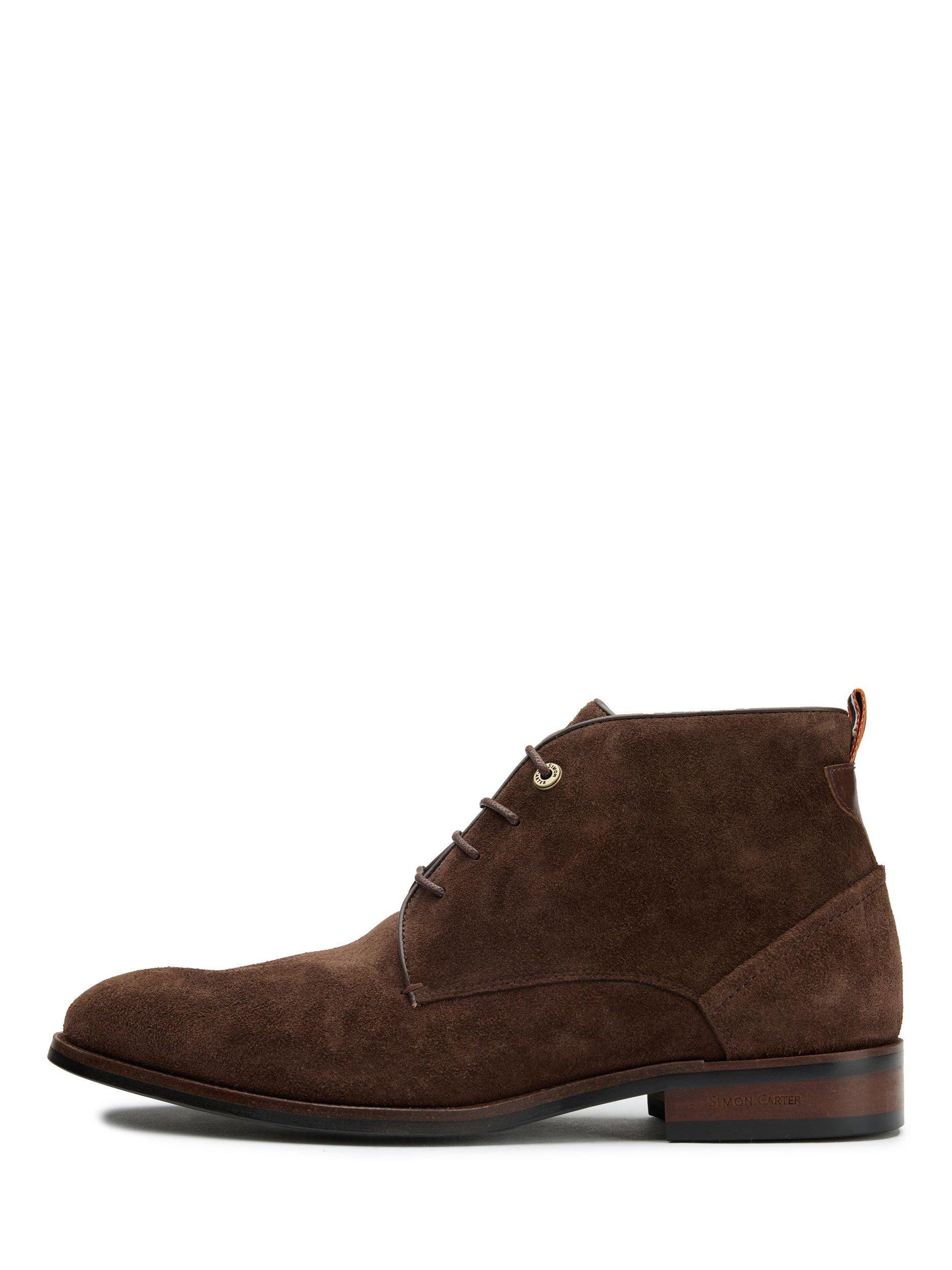 Product image 5 of 5, which shows Simon Carter Allos Suede Chukka Boots, Brown, 7
