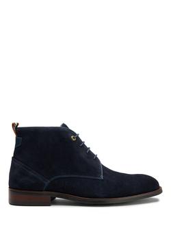 Simon Carter Allos Suede Chukka Boots, Navy