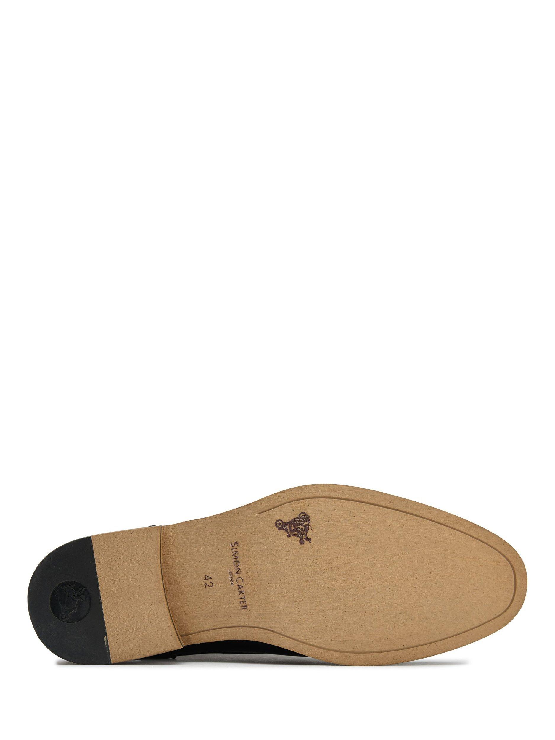 Product image 6 of 6, which shows Simon Carter Byrd 2 Leather Lace-Up Chukka Boots, Black, 7