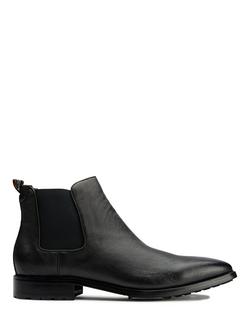 Simon Carter Clove 3 Chelsea Leather Boots, Black, Black