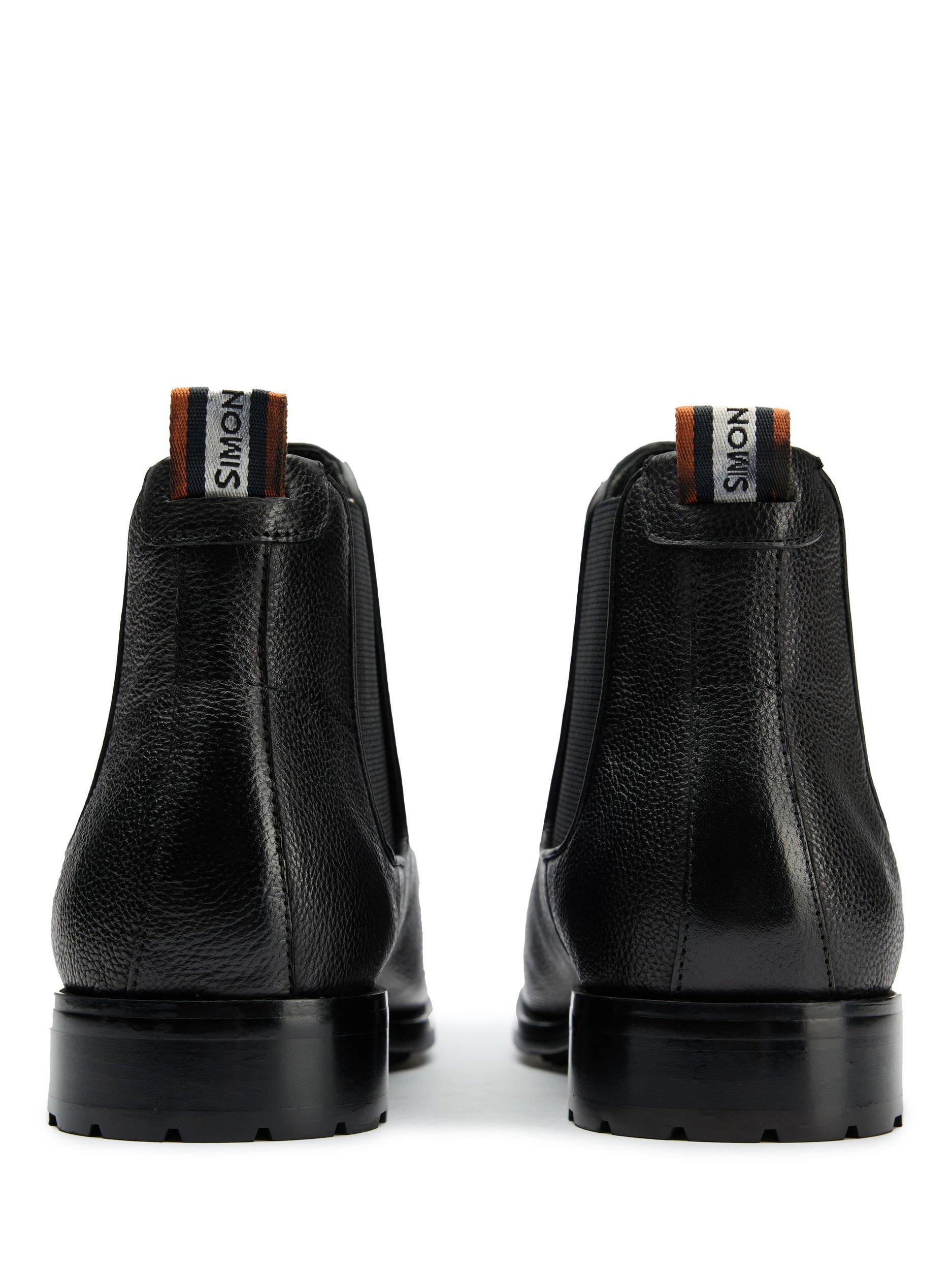 Product image 3 of 5, which shows Simon Carter Clove 3 Chelsea Leather Boots, Black, 7