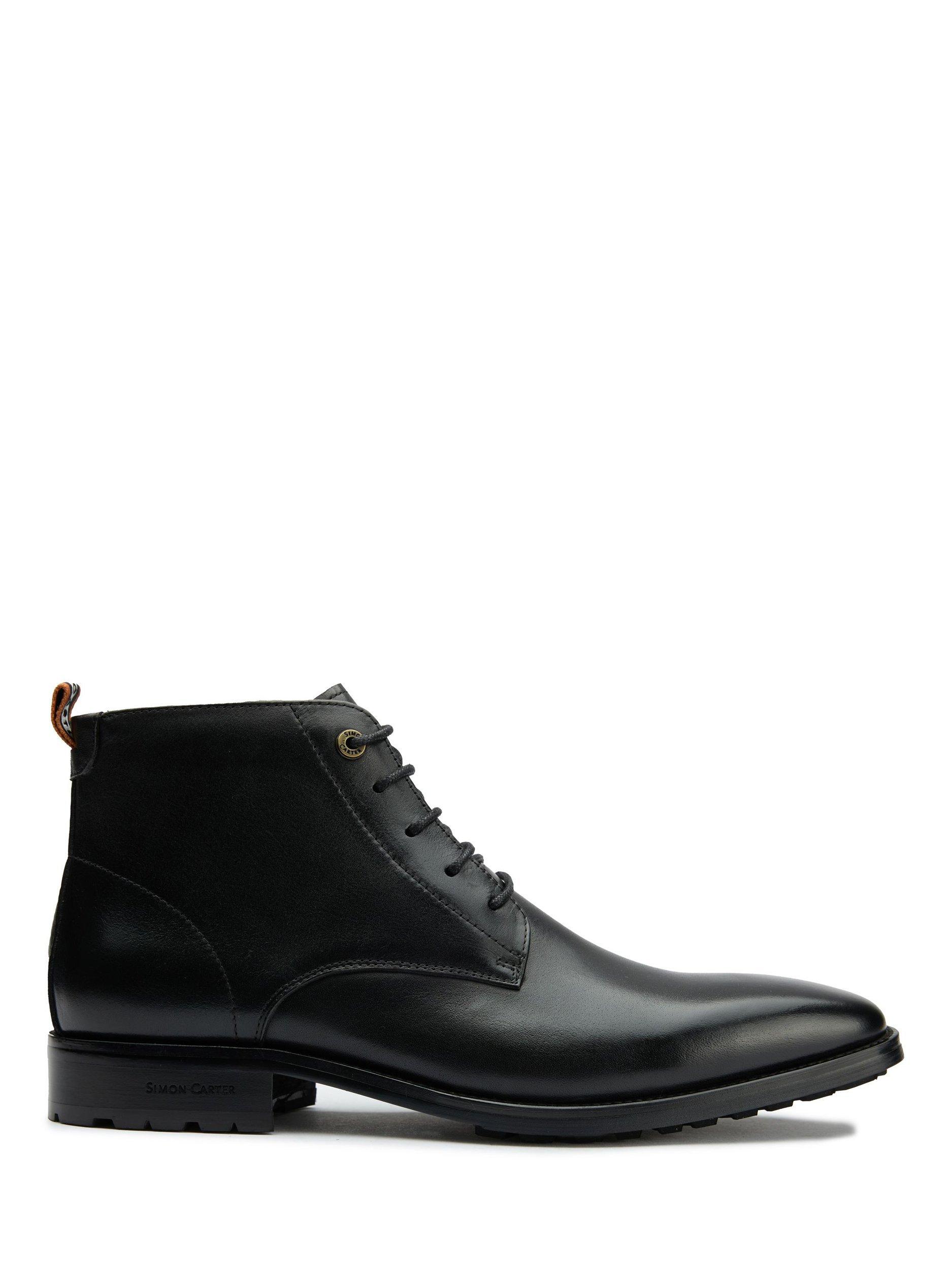 Product image 1 of 7, which shows Simon Carter Daisy 3 Leather Chukka Boots, Black, 7