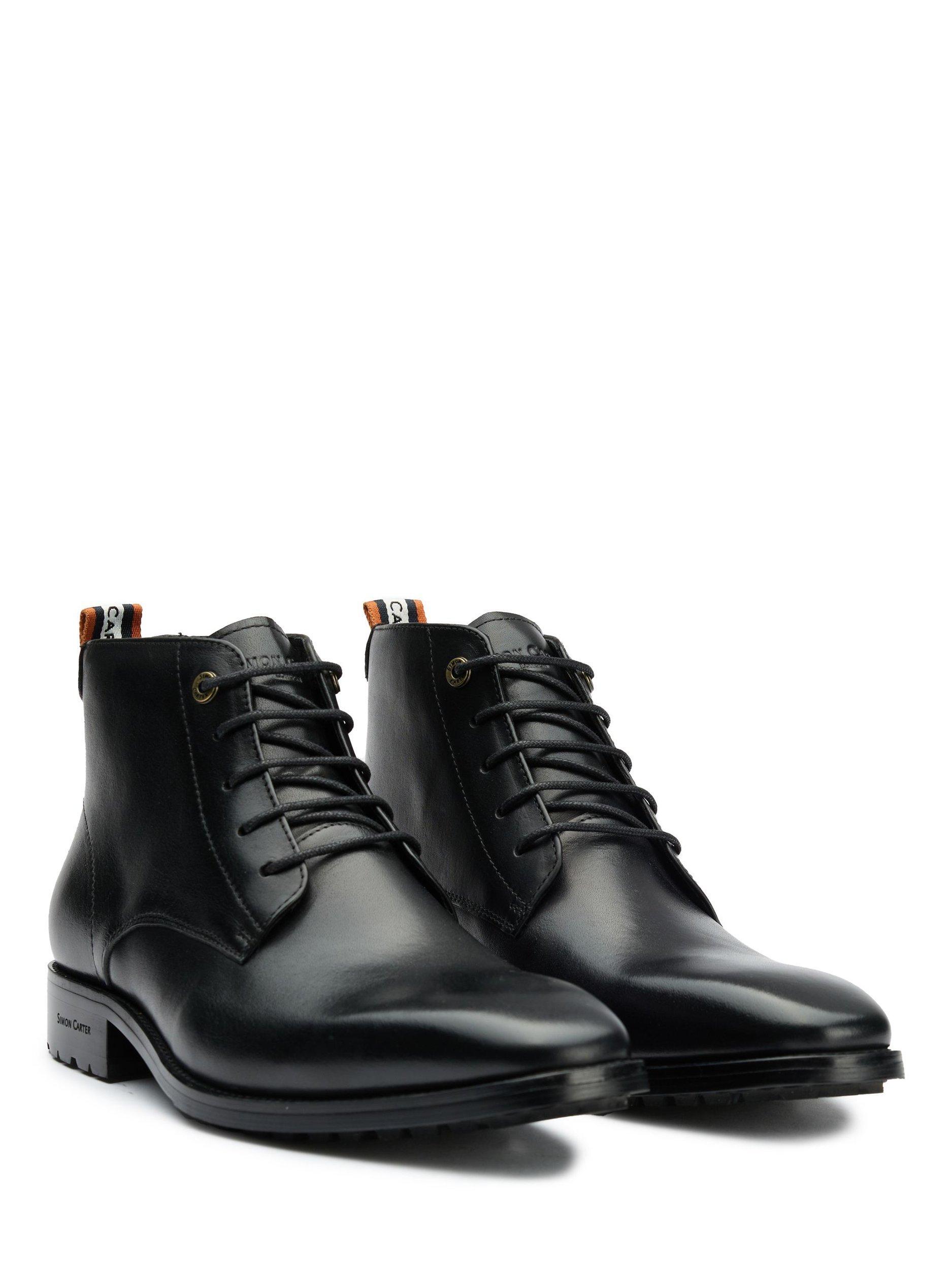 Product image 2 of 7, which shows Simon Carter Daisy 3 Leather Chukka Boots, Black, 7