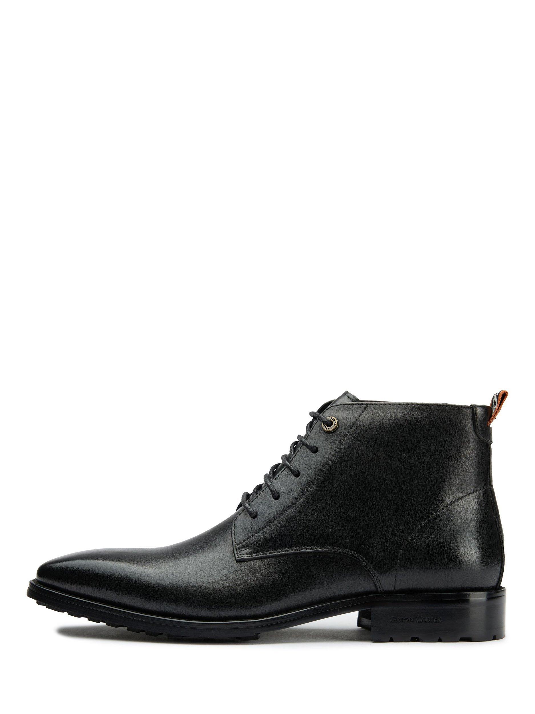 Product image 6 of 7, which shows Simon Carter Daisy 3 Leather Chukka Boots, Black, 7