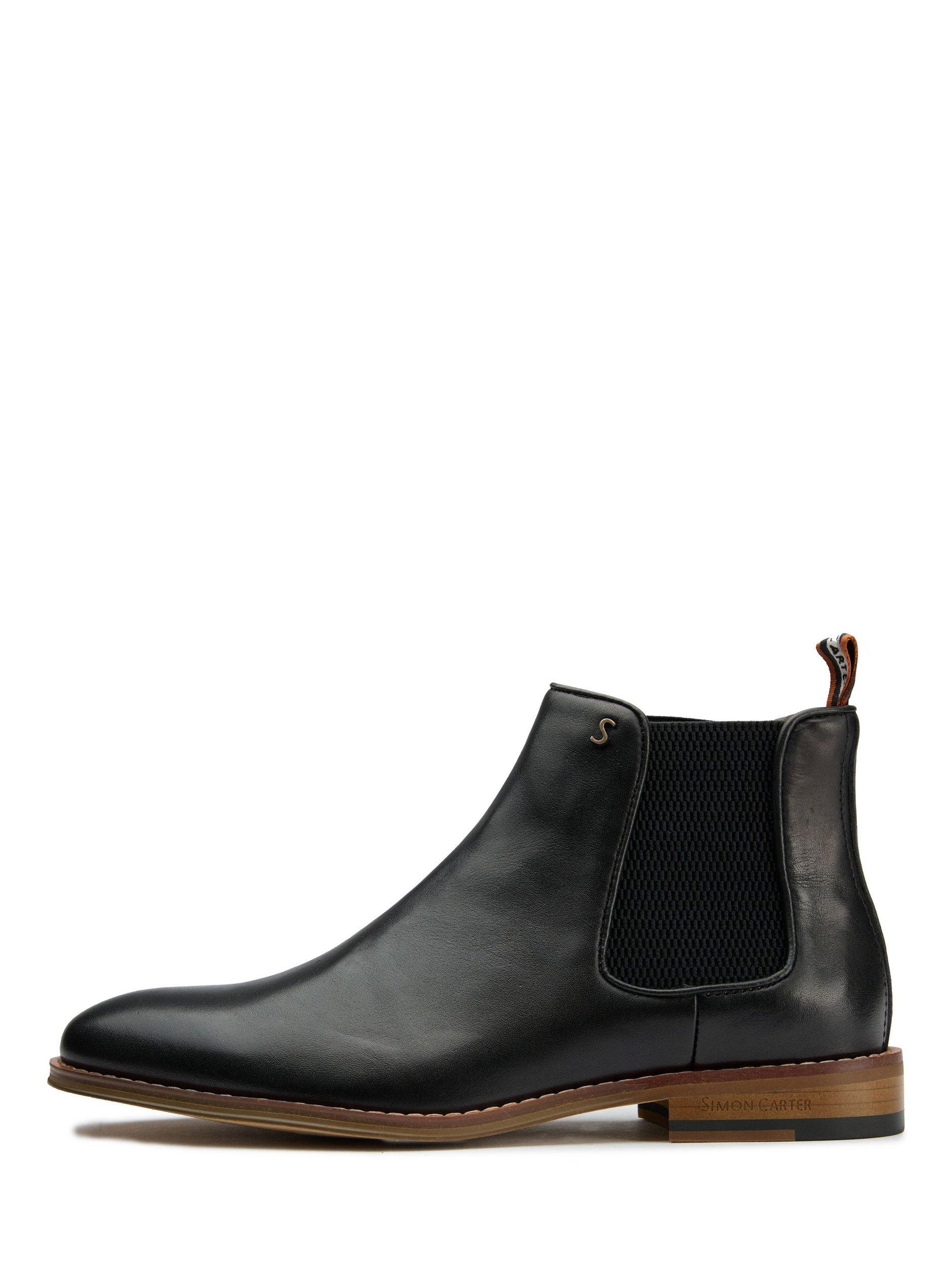 Product image 6 of 6, which shows Simon Carter Elgar 2 Leather Chelsea Boots, Black, 7