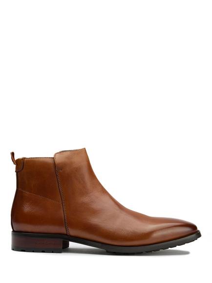 Simon Carter Prim 3 Leather Inside Zip Ankle Boots, Tan