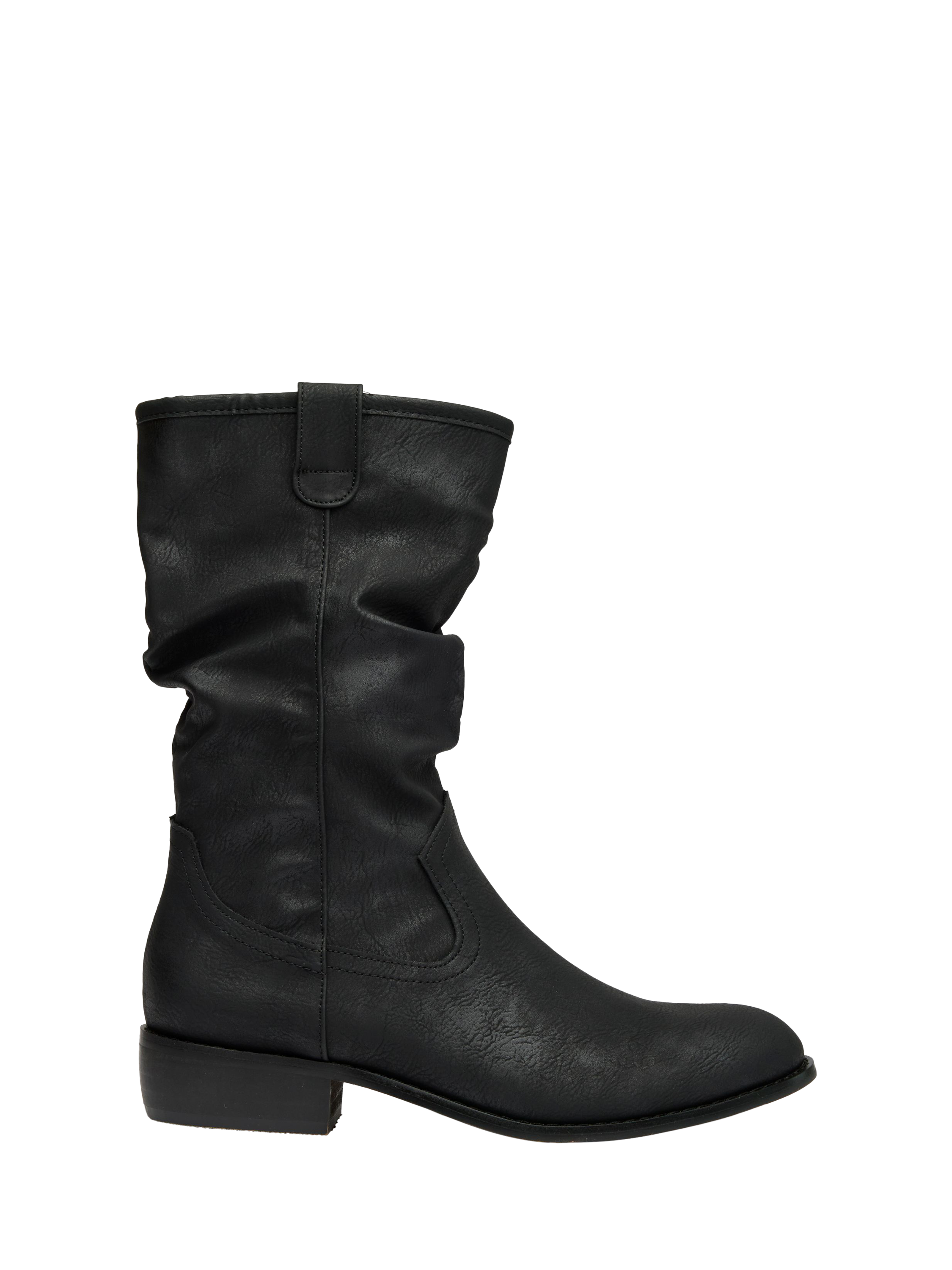 Product image 1 of 3, which shows V.GAN Vegan Prune Cowboy Boots, Black, 3