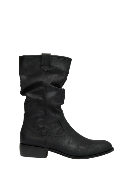V.GAN Vegan Prune Cowboy Boots, Black, Black
