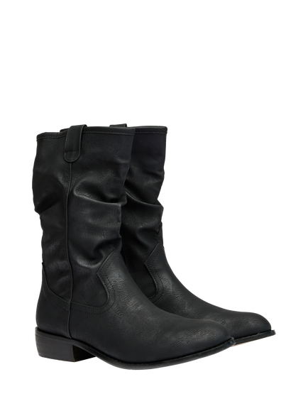 V.GAN Vegan Prune Cowboy Boots, Black - view 2, Black