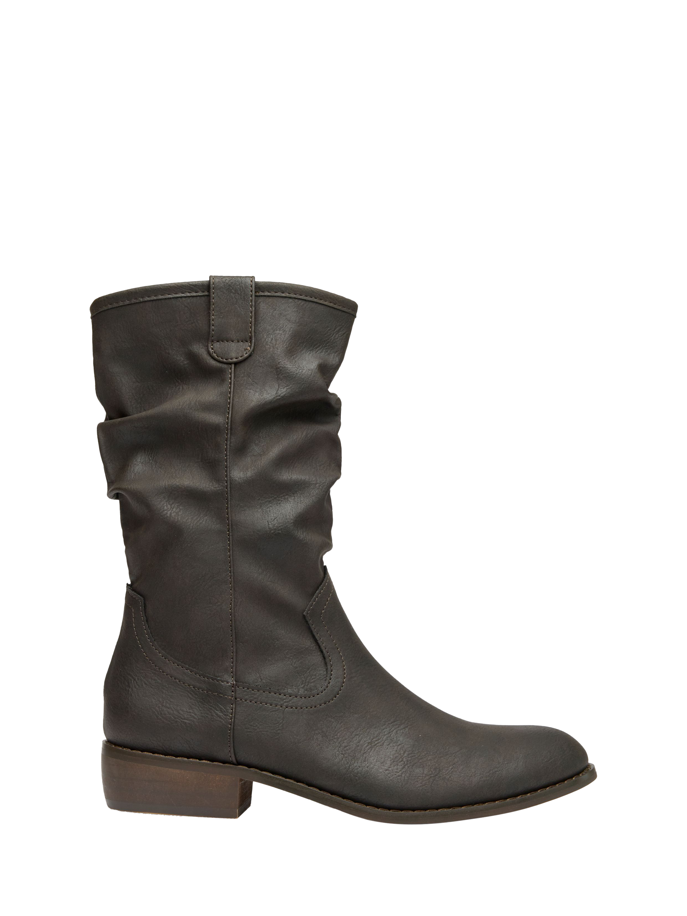 Product image 1 of 3, which shows V.GAN Vegan Prune Cowboy Boots, Brown, 3