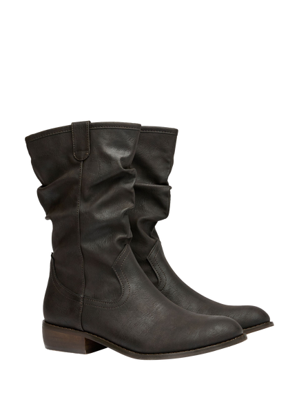 V.GAN Vegan Prune Cowboy Boots, Brown - view 2, Brown