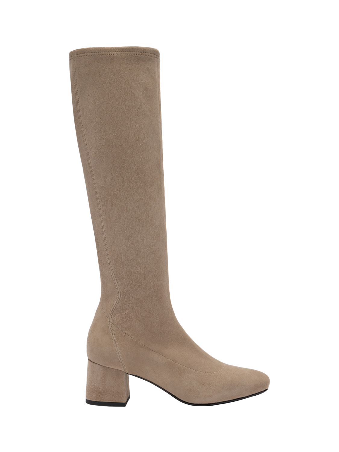 Product image 1 of 4, which shows Russell & Bromley Harrington Tall Suede Boots, Natural, 3