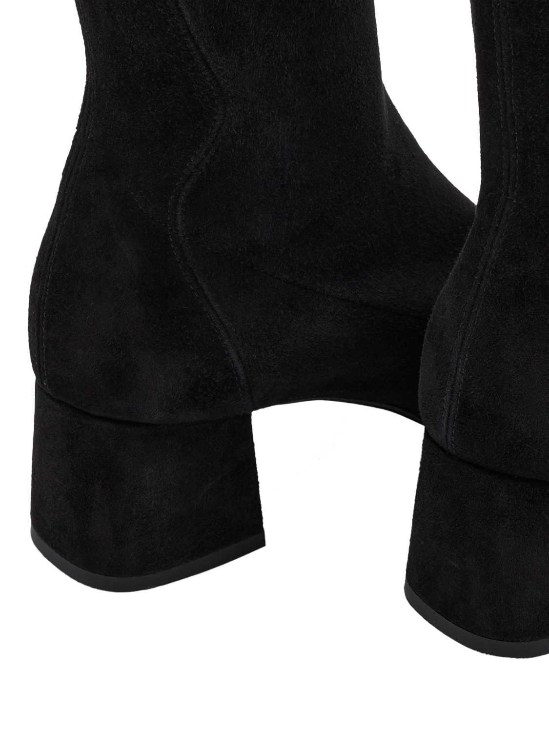 Product image 3 of 4, which shows Russell & Bromley Harrington Tall Suede Boots, Black, 6