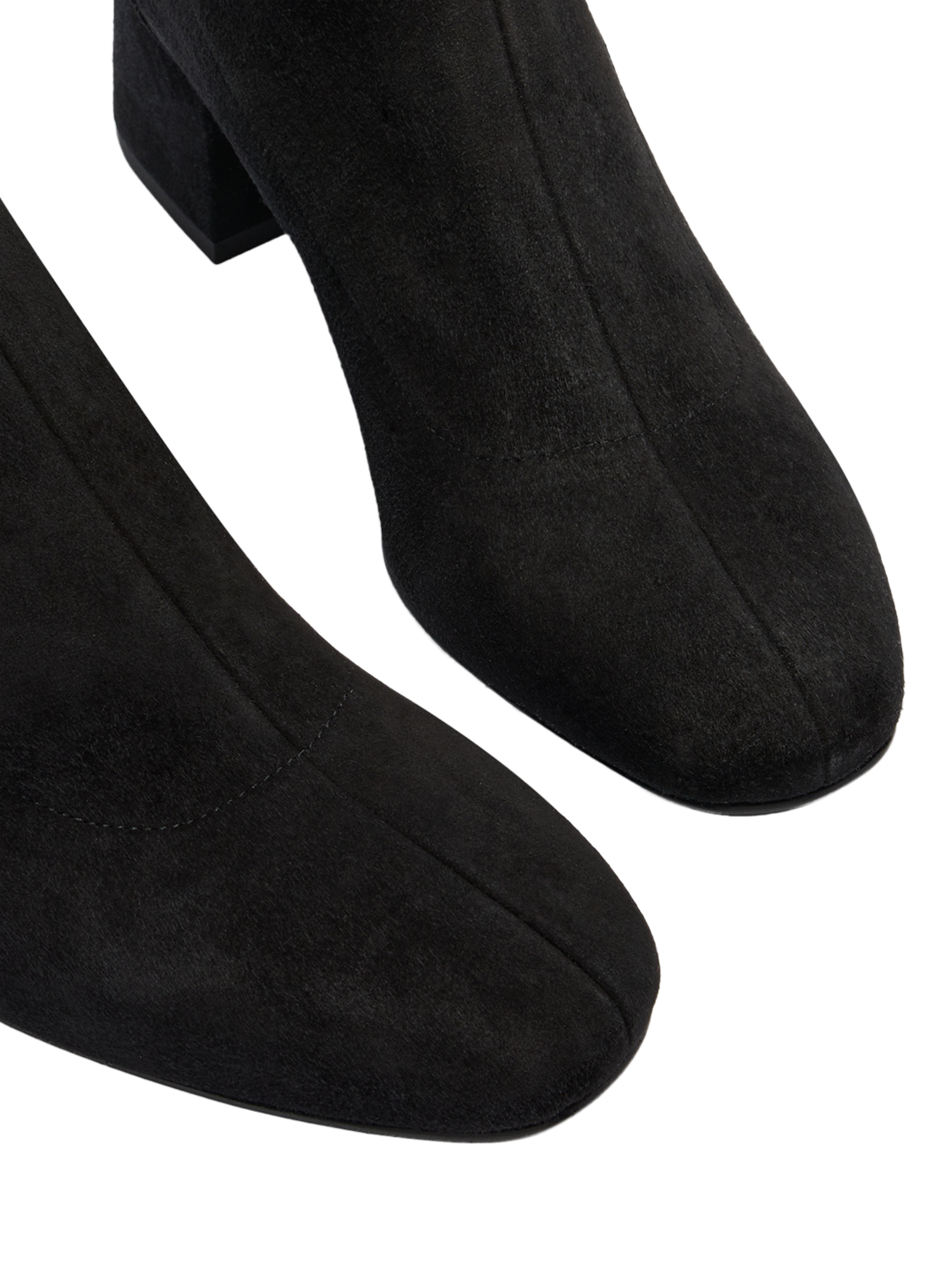 Product image 4 of 4, which shows Russell & Bromley Harrington Tall Suede Boots, Black, 6