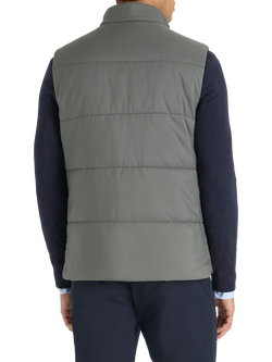 SPOKE Slim Fit Zip Front Gilet - view 2, Gunmetal