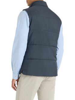 SPOKE Slim Fit Zip Front Gilet - view 2, Dark Navy