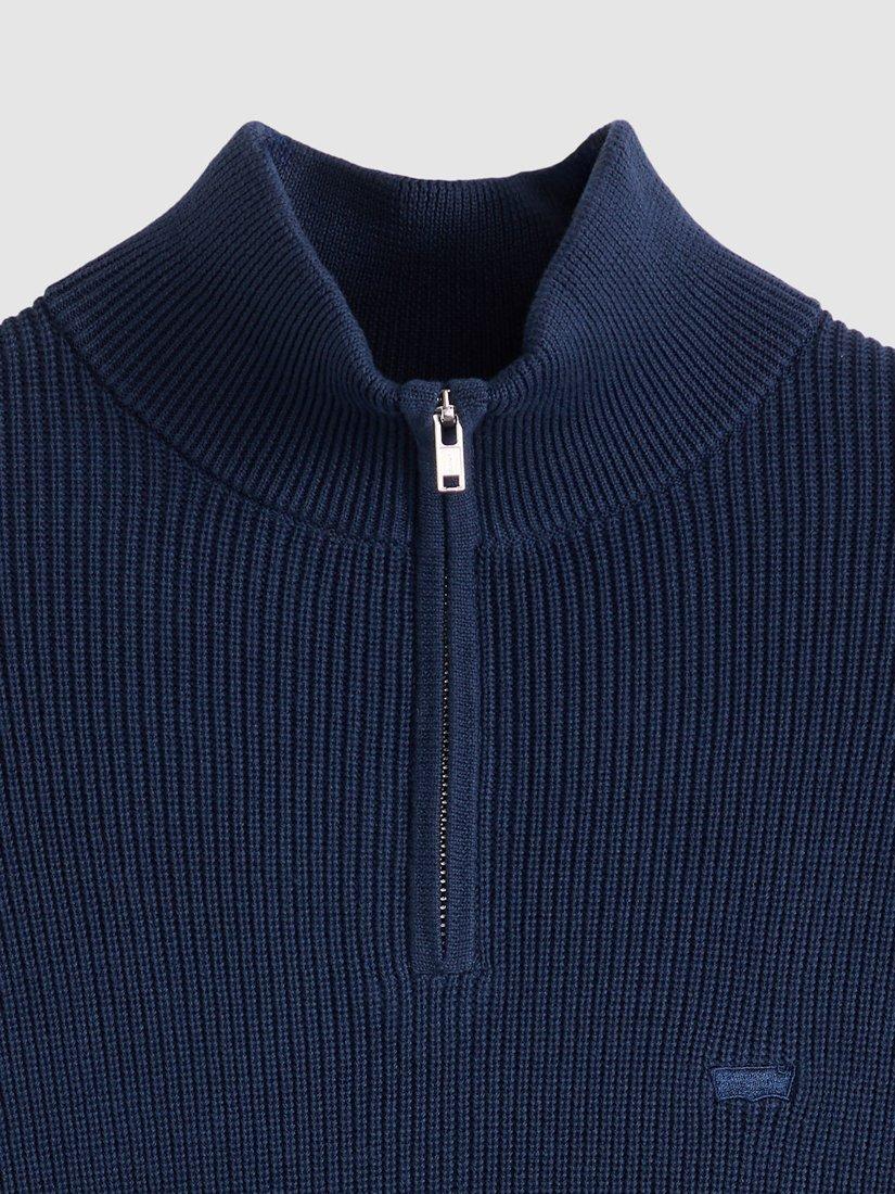 Product image 3 of 3, which shows Levi's Housemark Quarter-Zip Jumper, Naval Academy, S