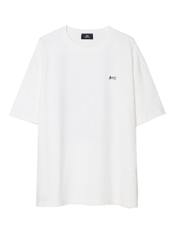 DENHAM Ueno Cotton Regular Fit Graphic T-Shirt, White, White