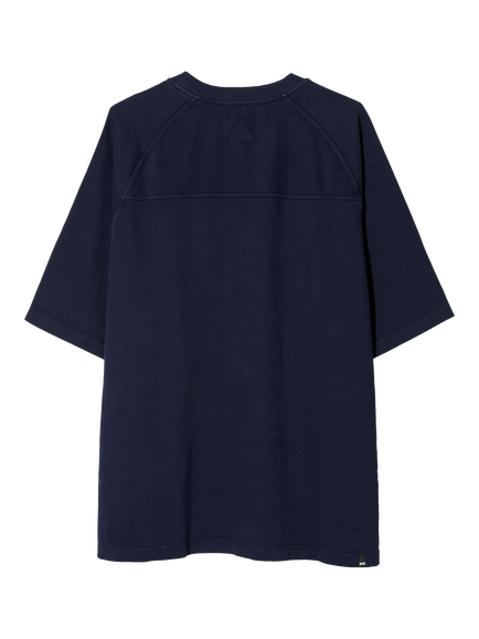 DENHAM Cotton Regular Fit Short Sleeve Chest Pocket T-Shirt - view 2, Navy Blazer