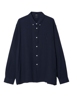 DENHAM Scissor Patch Regular Fit Shirt, Navy Blazer, Navy Blazer