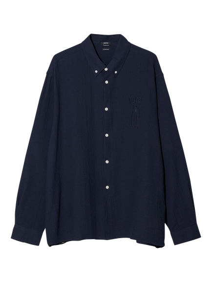DENHAM Scissor Patch Regular Fit Shirt, Navy Blazer, Navy Blazer