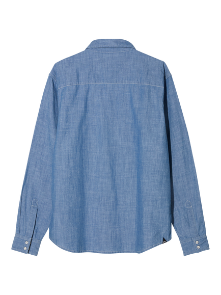 DENHAM Regular Fit Western Denim Shirt, Light Blue - view 2, Light Blue