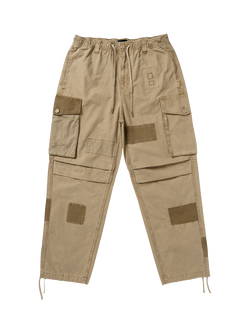 DENHAM Cotton Loose Fit Cargo Trousers, Safari, Safari