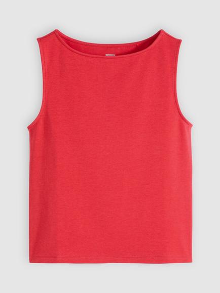 Levi's Blair Boat Neck Sleeveless Top, Urban Red - view 2, Urban Red