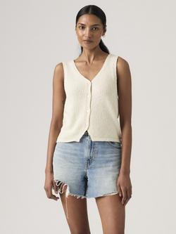 Levi's Helen Boucle Vest Top, Tofu Cotton - view 2, Tofu Cotton